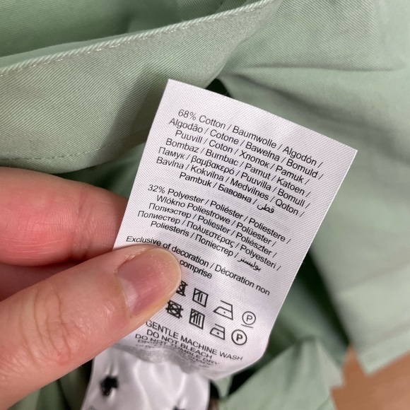 Jjxx Loose double-breasted trench coat in smoke green - Picture 12 of 14